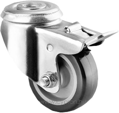 önbeálló fékes kerék görgő 50 mm kerék átmérő 40 kg terhelhetőség